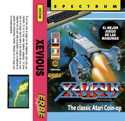 Caratula de Xevious para Spectrum