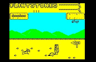 Pantallazo de Yabba Dabba Doo!/The Flintstones, Quicksilva para Amstrad CPC