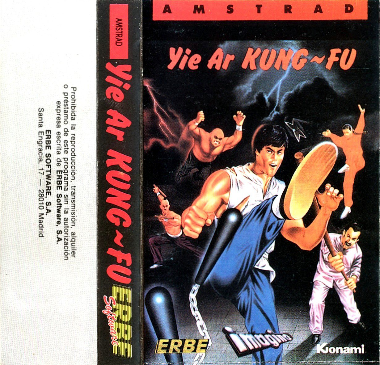 Caratula de Yie Ar Kung-Fu para Amstrad CPC