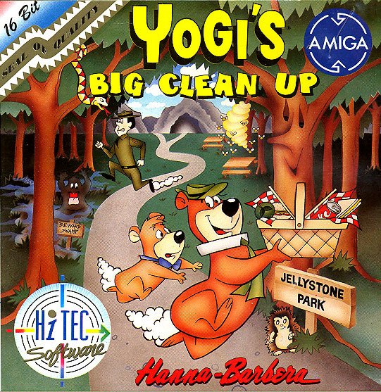 Caratula de Yogi's Big Clean Up para Amiga