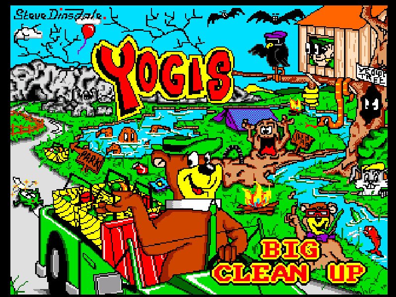 Pantallazo de Yogi's Big Clean Up para Amiga