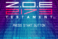 Pantallazo de Z.O.E. 2173 Testament (Japonés) para Game Boy Advance