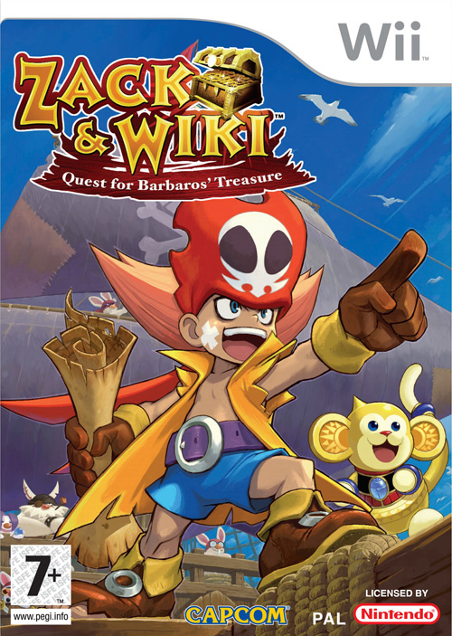 Caratula de Zack y Wiki: En busca del tesoro de Barbaros para Wii