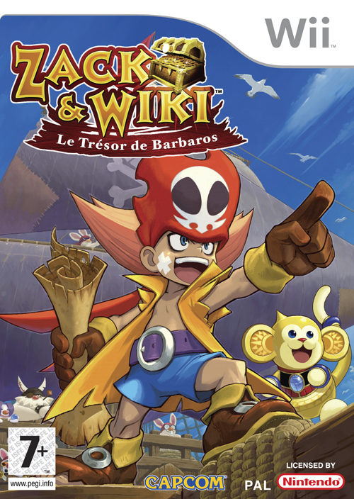 Caratula de Zack y Wiki: En busca del tesoro de Barbaros para Wii