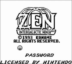 Pantallazo de Zen: Intergalactic Ninja para Game Boy