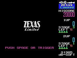 Pantallazo de Zexas Limited para MSX