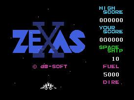 Pantallazo de Zexas para MSX