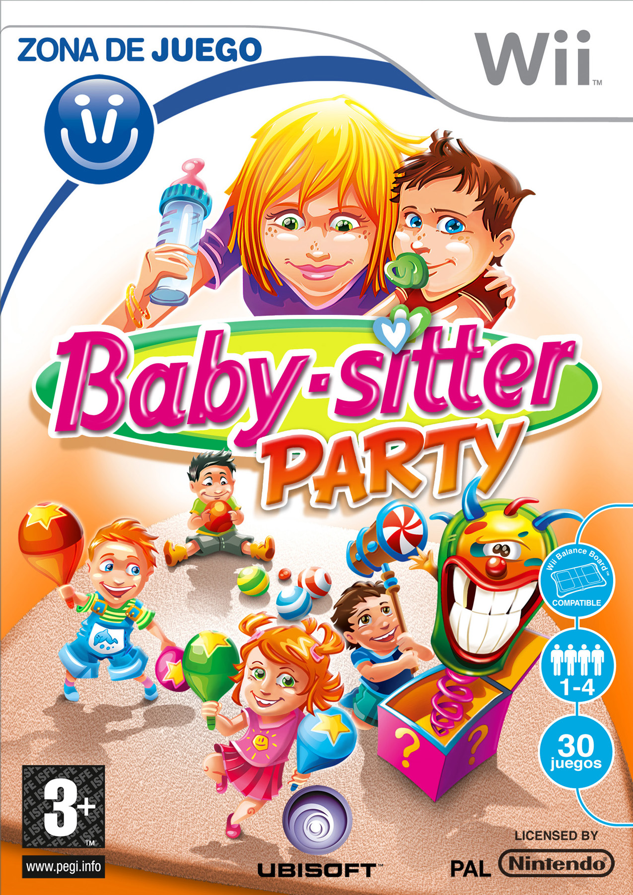 Caratula de Zona de Juego: Baby-Sitter Party para Wii