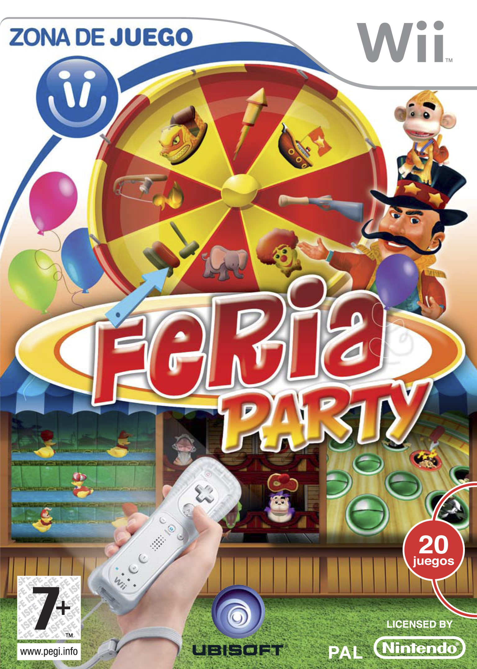 Caratula de Zona de Juego: Feria Party para Wii