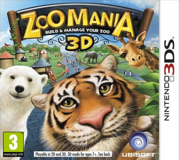 Caratula de Zoo Mania 3D para Nintendo 3DS