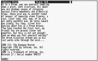 Pantallazo de Zork III: The Dungeon Master para Atari ST