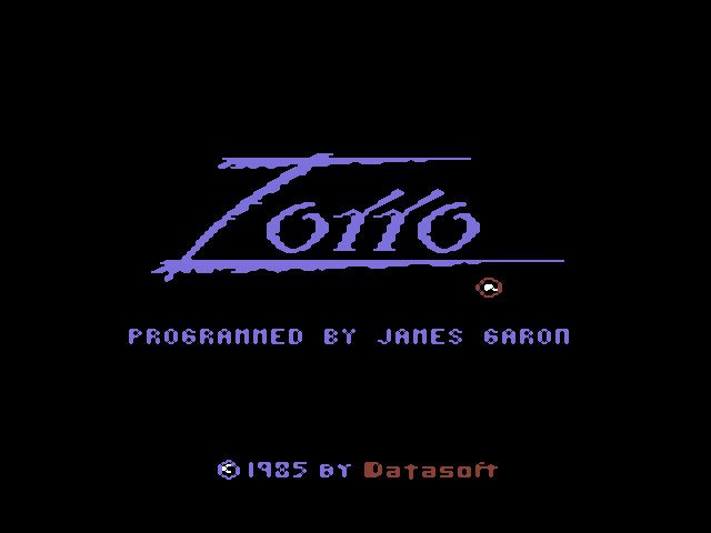 Pantallazo de Zorro para Commodore 64