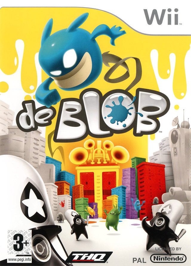 Caratula de de Blob para Wii