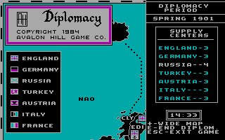 Imagen del juego Computer Diplomacy