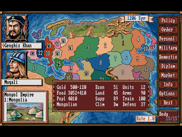 Imagen del juego Genghis Khan Ii: Clan Of The Grey Wolf
