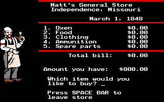 Imagen del juego Oregon Trail, The