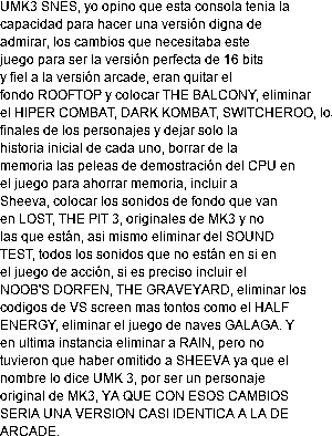 Trucos De Ultimate Mortal Kombat 3 Para Super Nintendo Snes