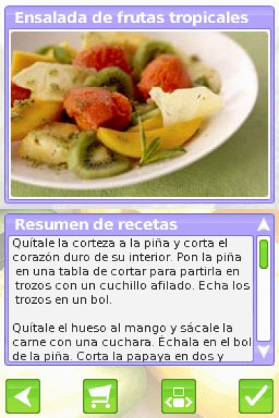 Pantallazo de ¡A Cocinar! Con Jamie Oliver  para Nintendo DS
