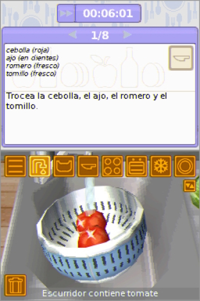 Pantallazo de ¡A Cocinar! Con Jamie Oliver  para Nintendo DS
