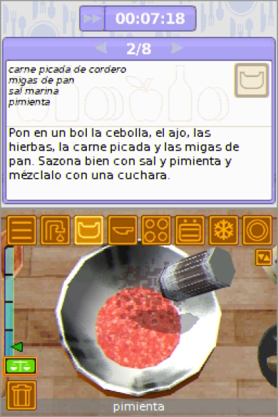 Pantallazo de ¡A Cocinar! Con Jamie Oliver  para Nintendo DS
