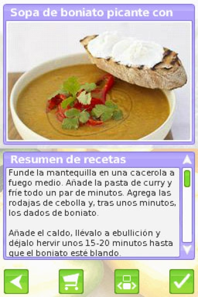 Pantallazo de ¡A Cocinar! Con Jamie Oliver  para Nintendo DS