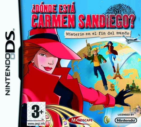 Caratula de ¿Dónde está Carmen San Diego? Misterio en el fin del Mundo para Nintendo DS