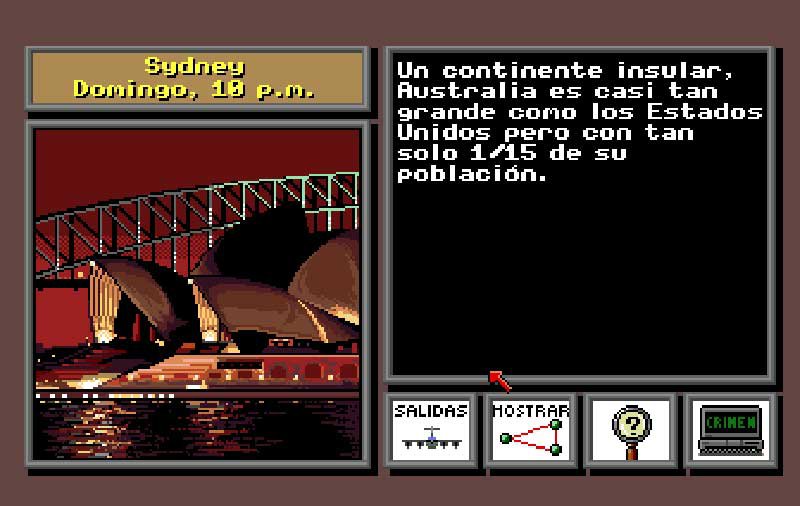 Pantallazo de ¿Dónde está Carmen Sandiego? Búscala por todo el Mundo para Amiga