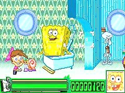 Pantallazo de  Spongebob and Friends: Battle for Volcano Island para Game Boy Advance