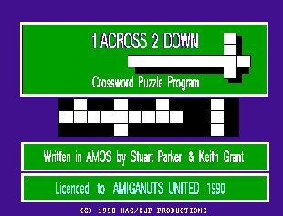 Pantallazo de 1 Across 2 Down para Amiga