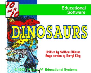 Pantallazo de 10 Out Of 10 Dinosaurs para Amiga