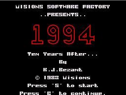 Pantallazo de 1994 - Ten Years After para Spectrum