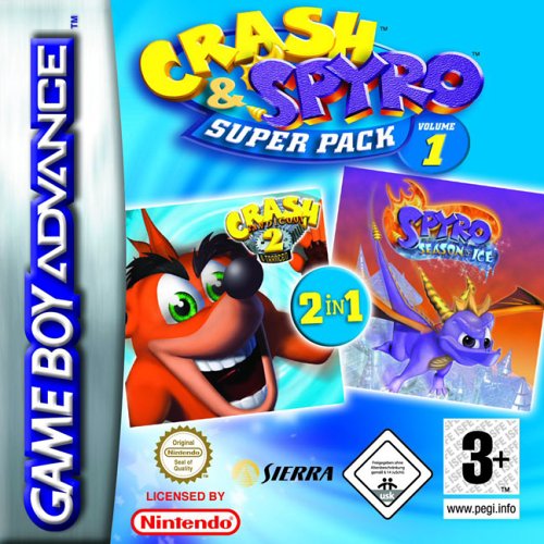 Caratula de 2 Games in 1 - Crash & Spyro Pack Volume 1 para Game Boy Advance