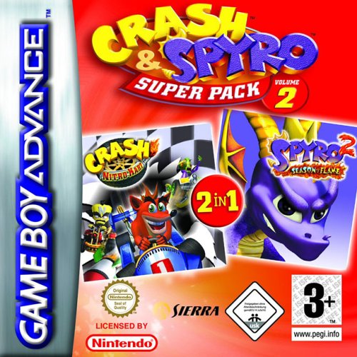 Caratula de 2 Games in 1 - Crash & Spyro Pack Volume 2 para Game Boy Advance