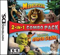 Caratula de 2 in 1 Game Pack: Madagascar and Shrek SuperSlam para Nintendo DS