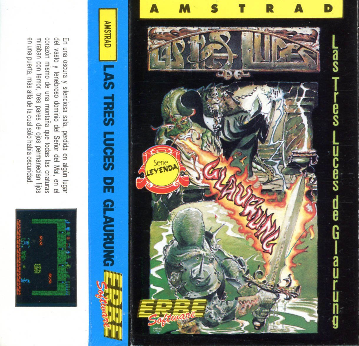Caratula de 3 Luces De Glaurung, Las para Amstrad CPC