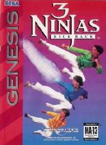 Caratula de 3 Ninjas Kick Back para Sega Megadrive