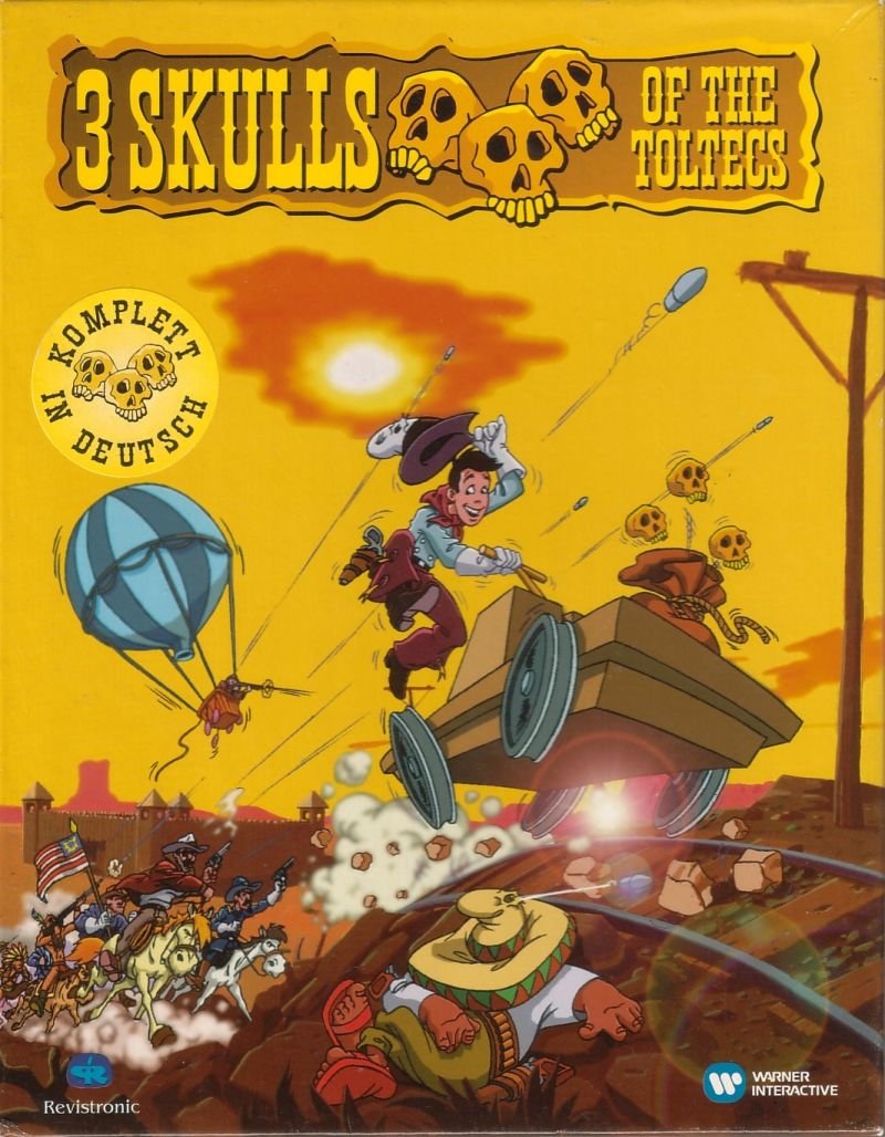 Caratula de 3 Skulls of the Toltecs para PC