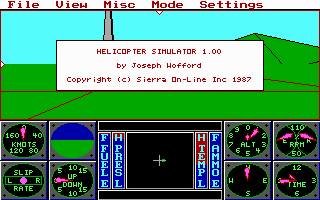 Pantallazo de 3-D Helicopter Simulator para PC
