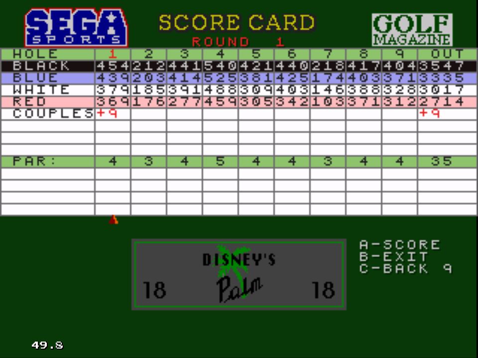Pantallazo de 36 Great Holes Starring Fred Couples para Sega 32x