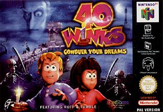 Caratula de 40 Winks: Conquer Your Dreams para Nintendo 64
