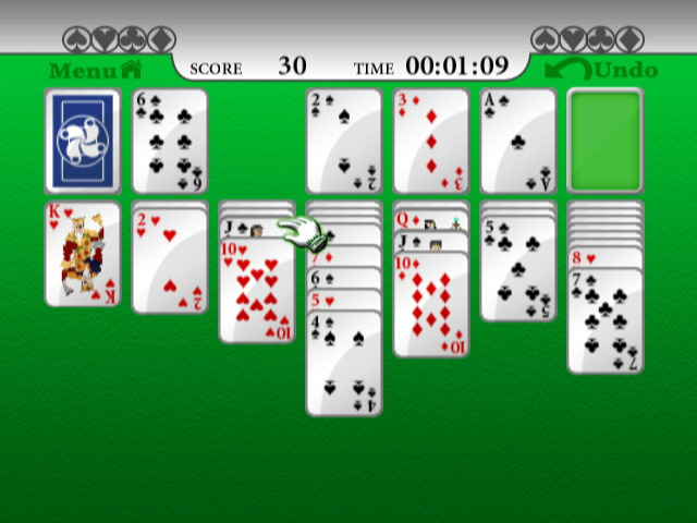 Pantallazo de 5 in 1 Solitaire (Wii Ware) para Wii