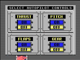 Pantallazo de 747 400B Flight Simulator para MSX