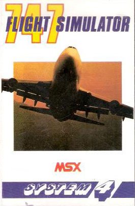 Caratula de 747 400B Flight Simulator para MSX
