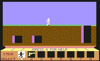 Pantallazo de A Journey to the Centre to the Earth para Commodore 64