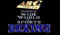 ABC Wide World Of Sports Boxing