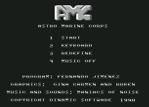 Pantallazo de AMC (Astro Marine Corps) para Commodore 64