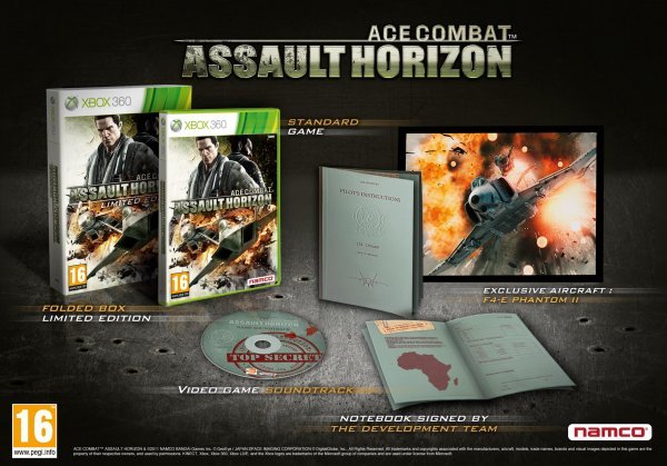 Caratula de Ace Combat: Assault Horizon Edición Limitada para Xbox 360
