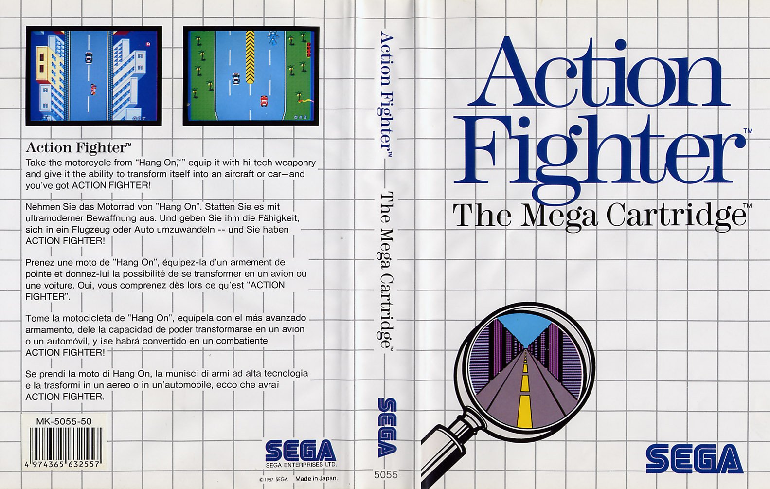 Caratula de Action Fighter para Sega Master System