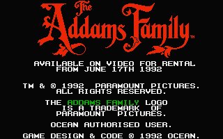 Pantallazo de Adams Family, The para Atari ST
