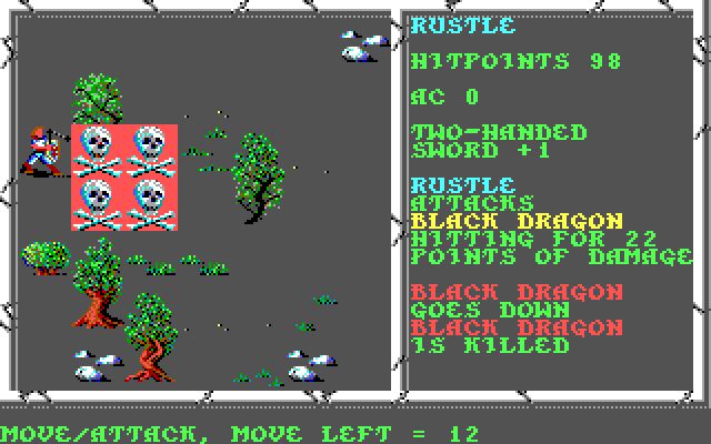 Pantallazo de Advanced Dungeons & Dragons: Curse of the Azure Bonds para PC